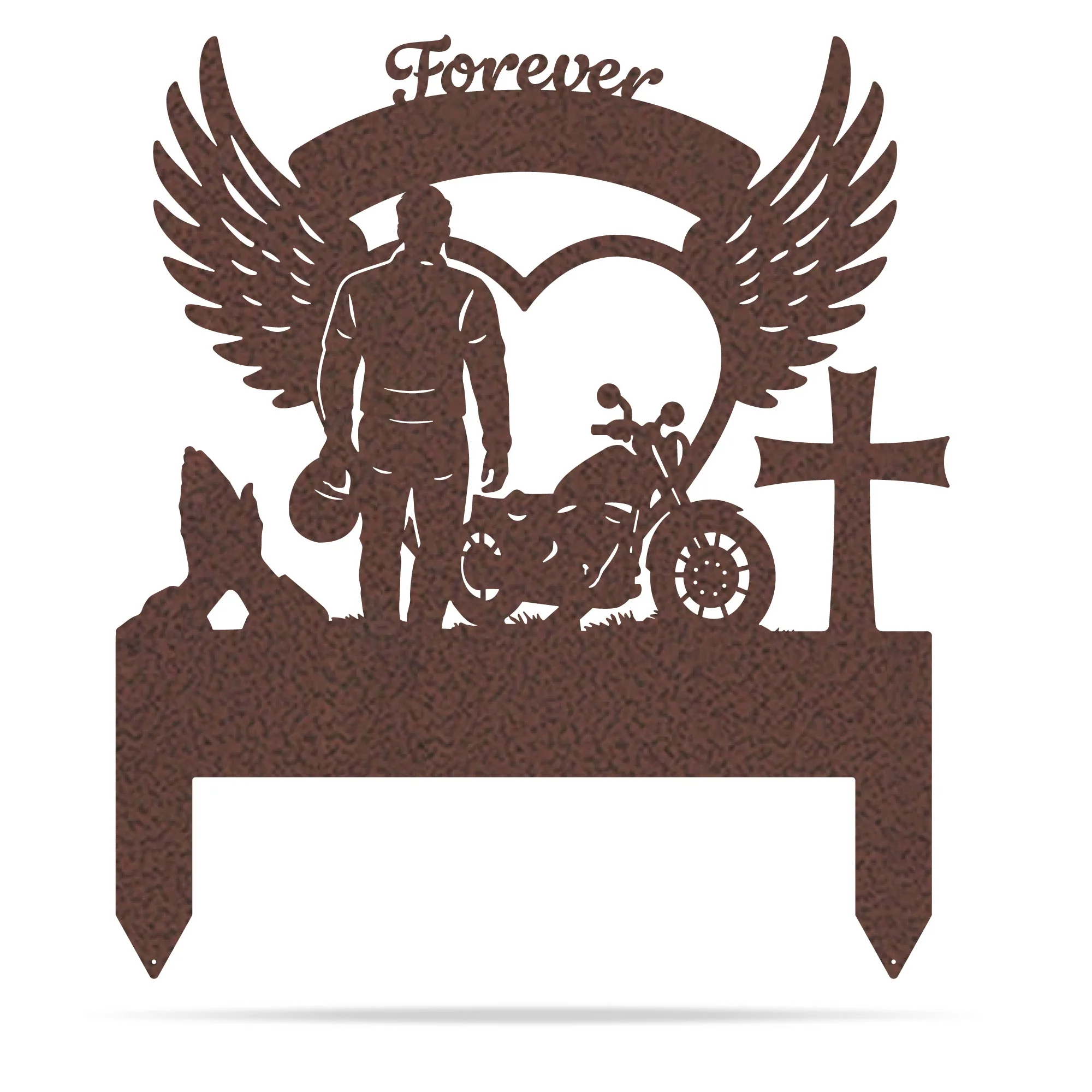 Memorial Stakes - Ride Forever Metal Memorial Sign - Image 7