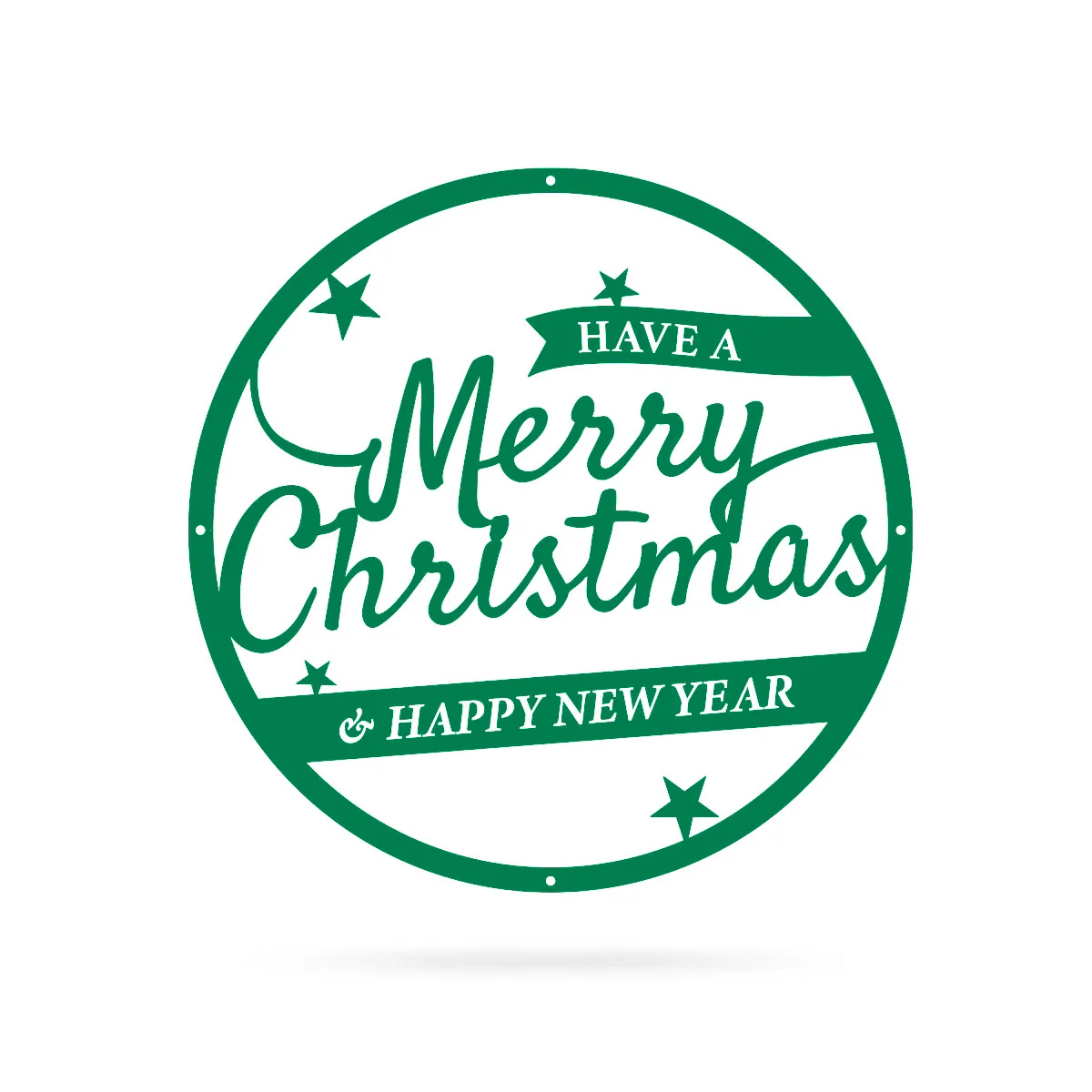Merry Christmas Holiday Steel Sign - Image 24