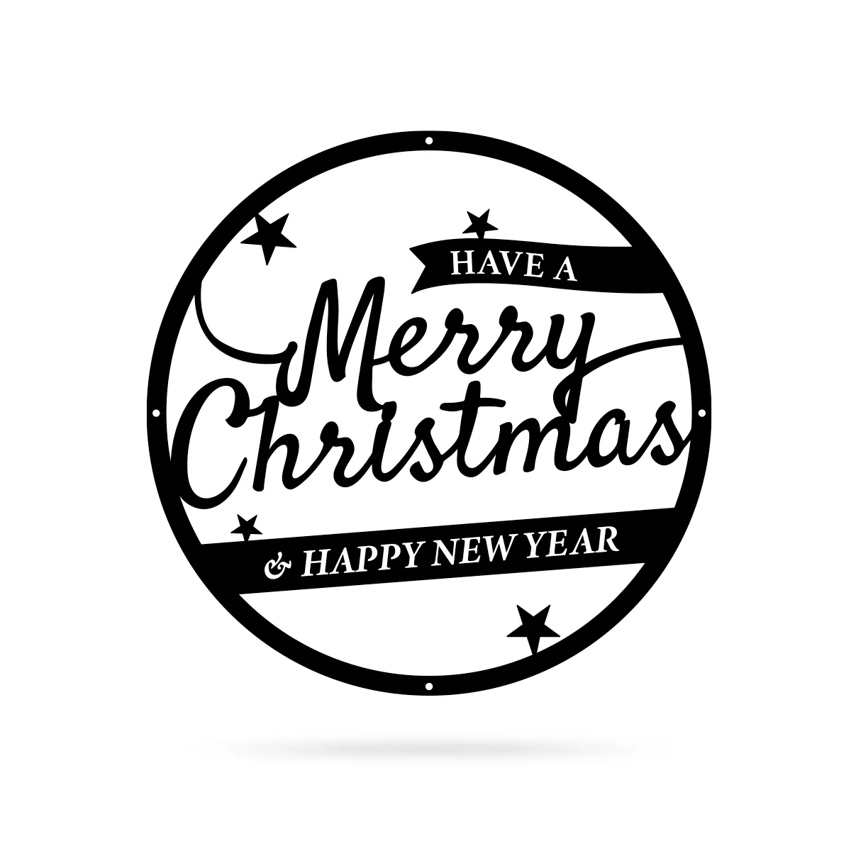 Merry Christmas Holiday Steel Sign - Image 6