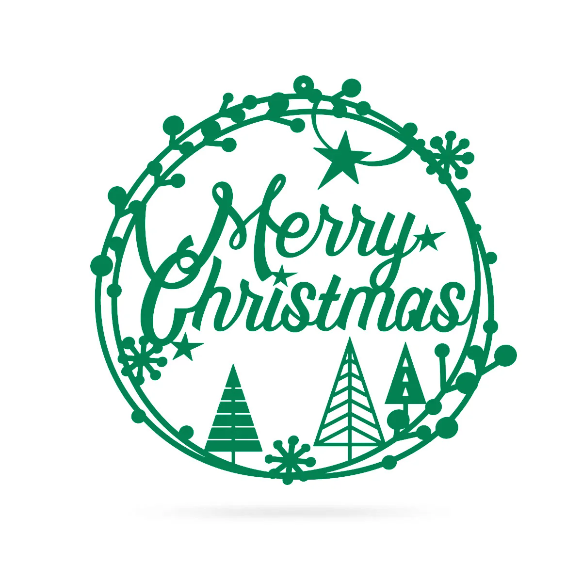Merry Christmas Holiday Steel Sign - Image 9