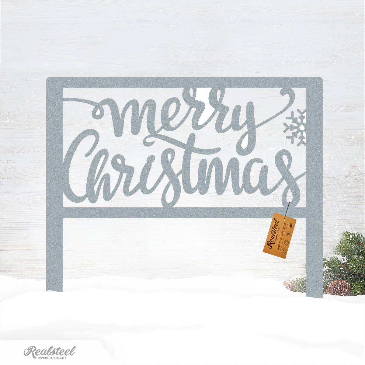 Merry Christmas Steel Stake Sign - Image 4