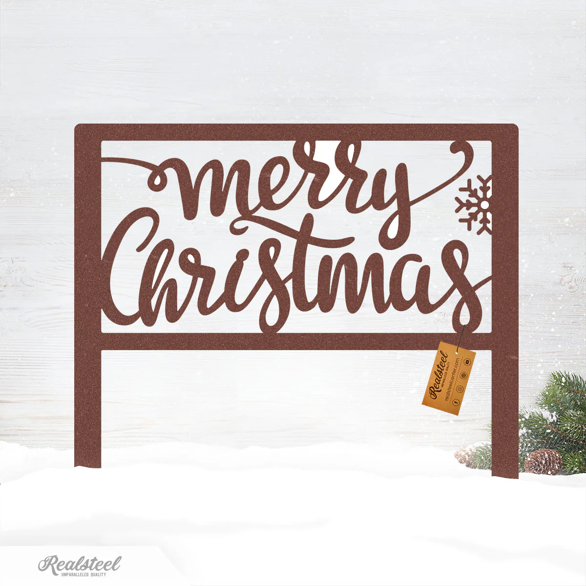Merry Christmas Steel Stake Sign - Image 6
