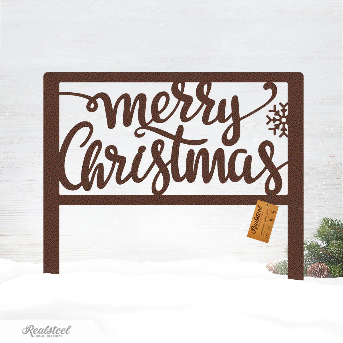 Merry Christmas Steel Stake Sign - Image 7
