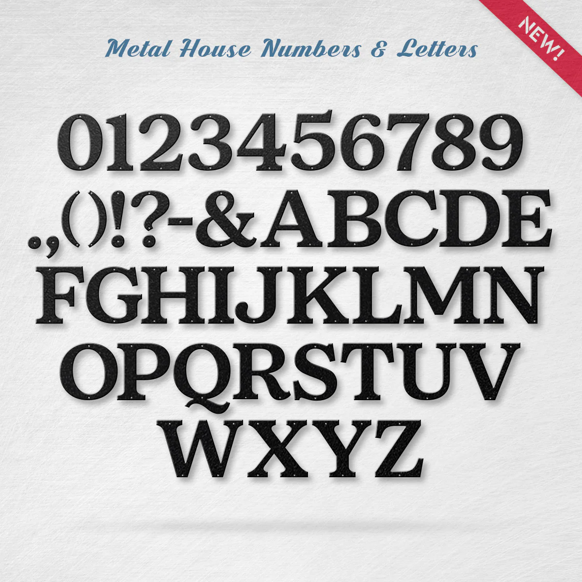 Metal House Numbers and Letters (8" and 10") β Individual Address Symbols and Characters for Home or Business