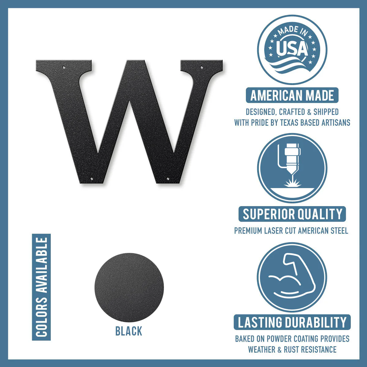 Metal House Numbers and Letters (8" and 10") β Individual Address Symbols and Characters for Home or Business - Image 6