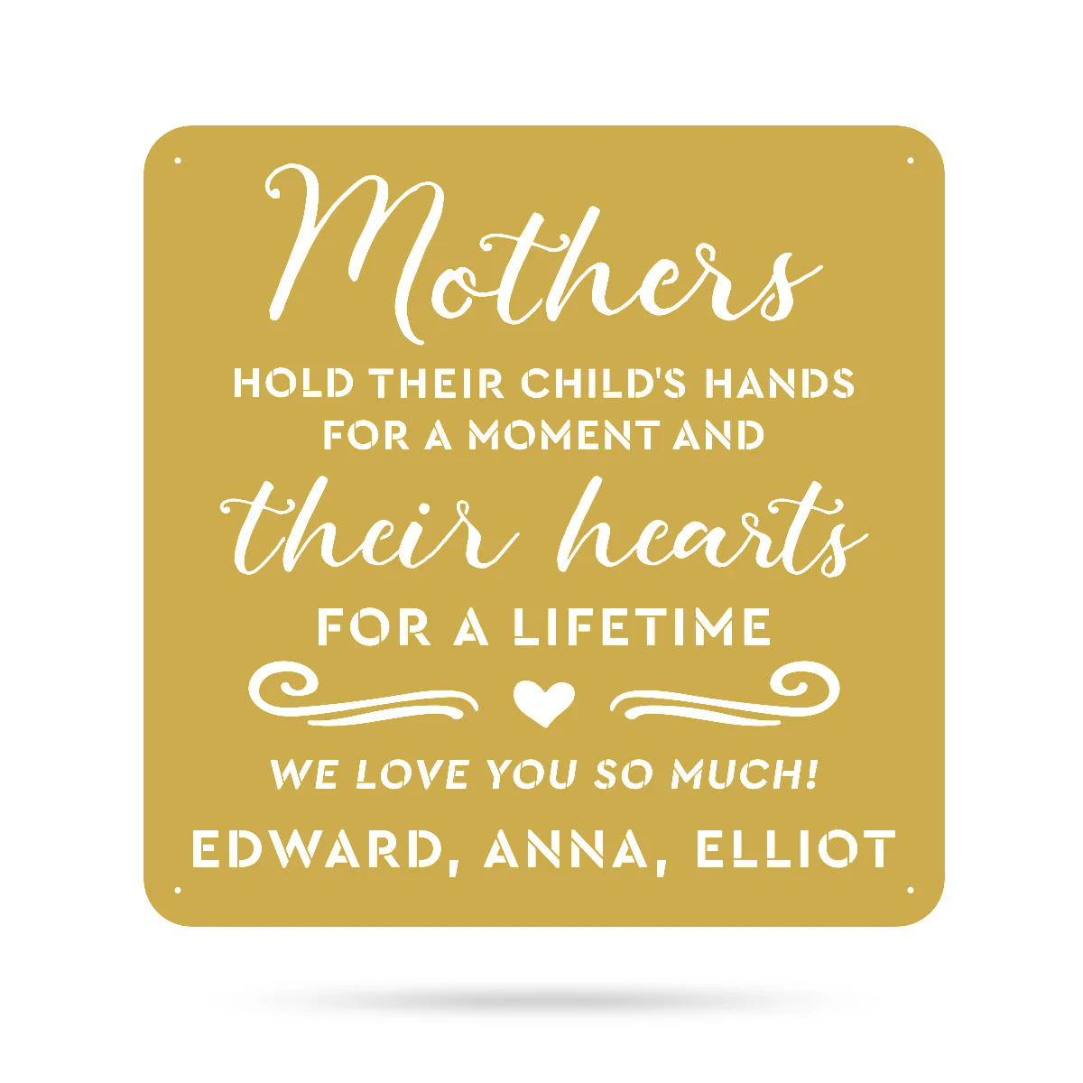 Mothers Hold Their Child's Hearts Wall Art - Image 5
