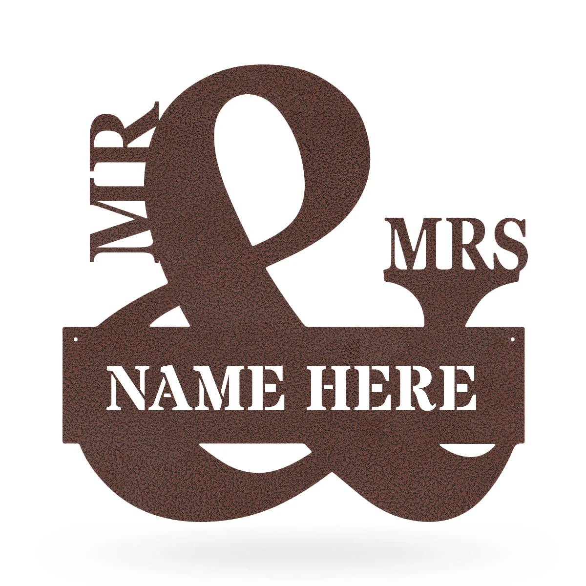 Mr & Mrs Monogram - Personalized Metal Name Sign - Custom Wedding Gift - Image 6