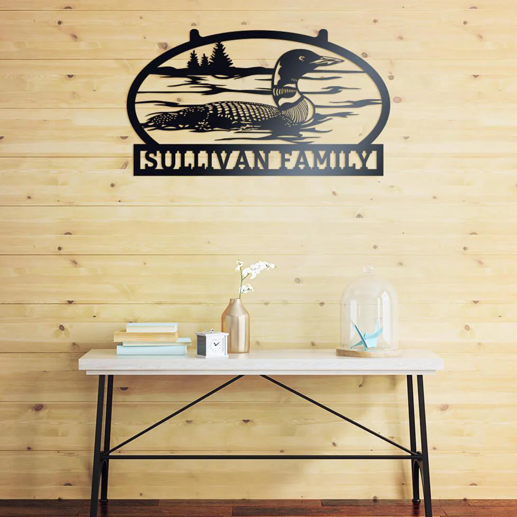 Outdoor Sign with Loon - Image 3