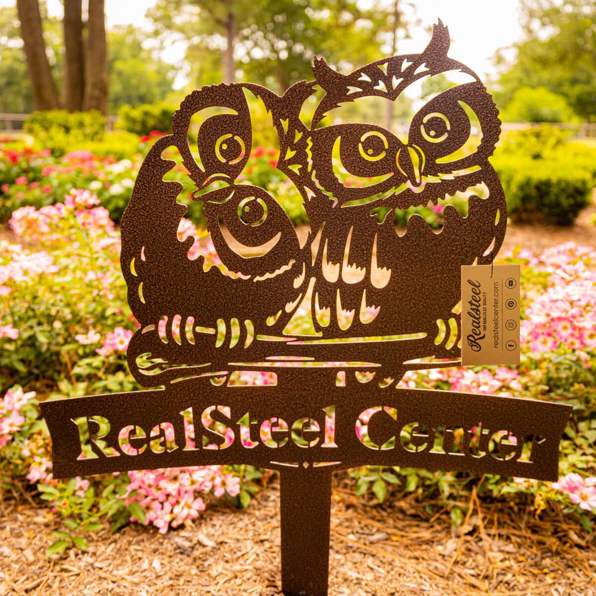 Owl Monogram Yard Sign - Image 2
