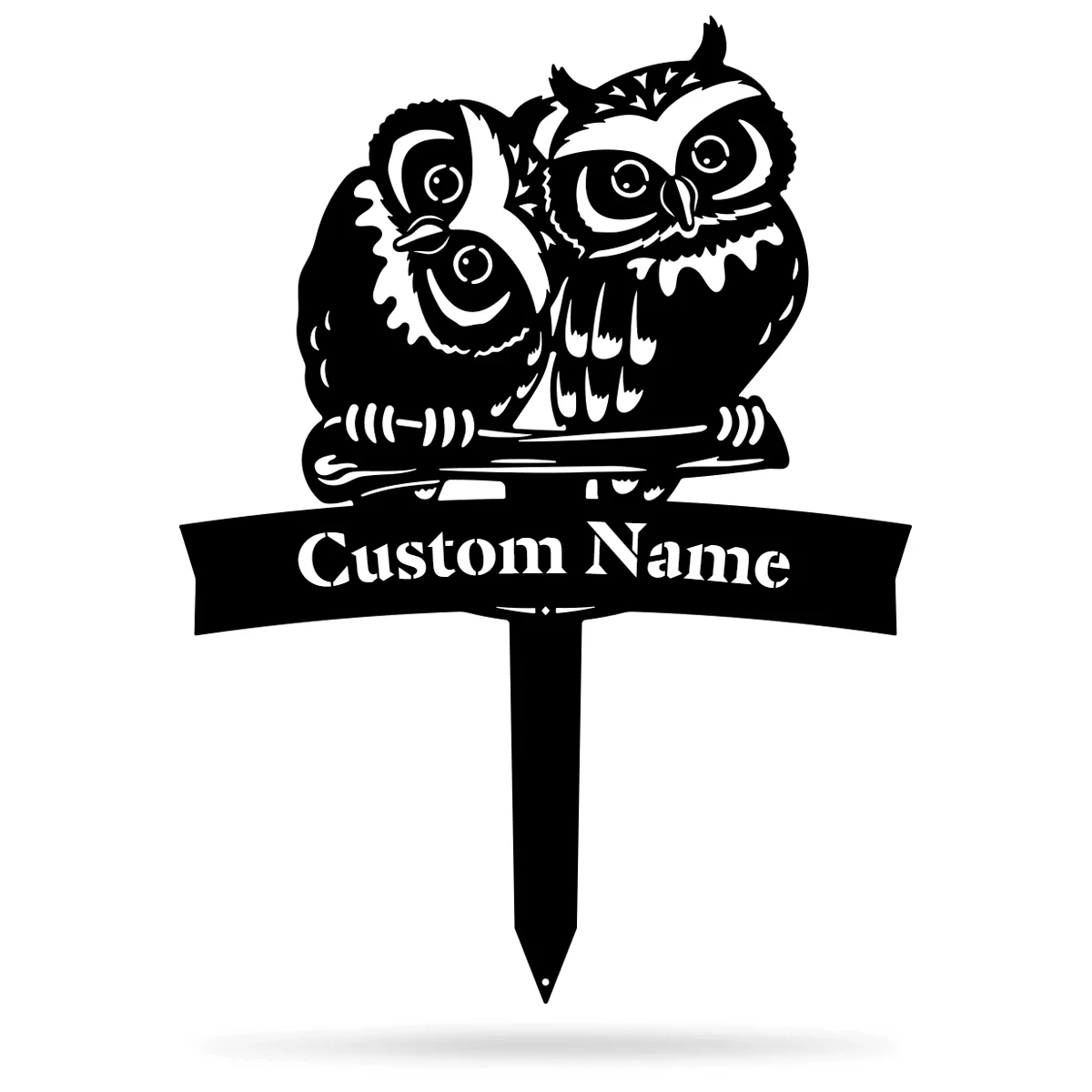 Owl Monogram Yard Sign - Image 3