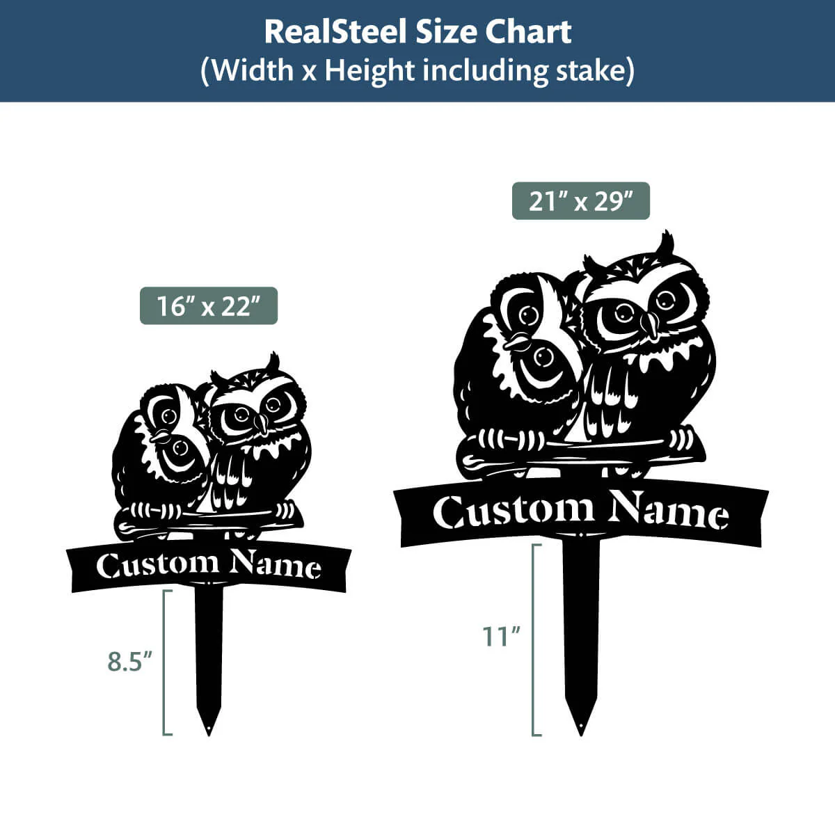 Owl Monogram Yard Sign - Image 5