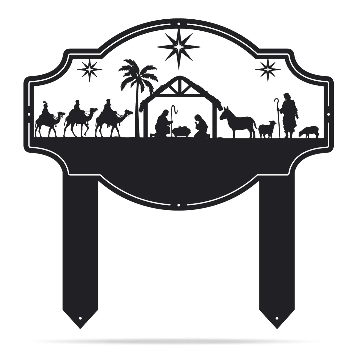 Peace on Earth Nativity Monogram - Image 6
