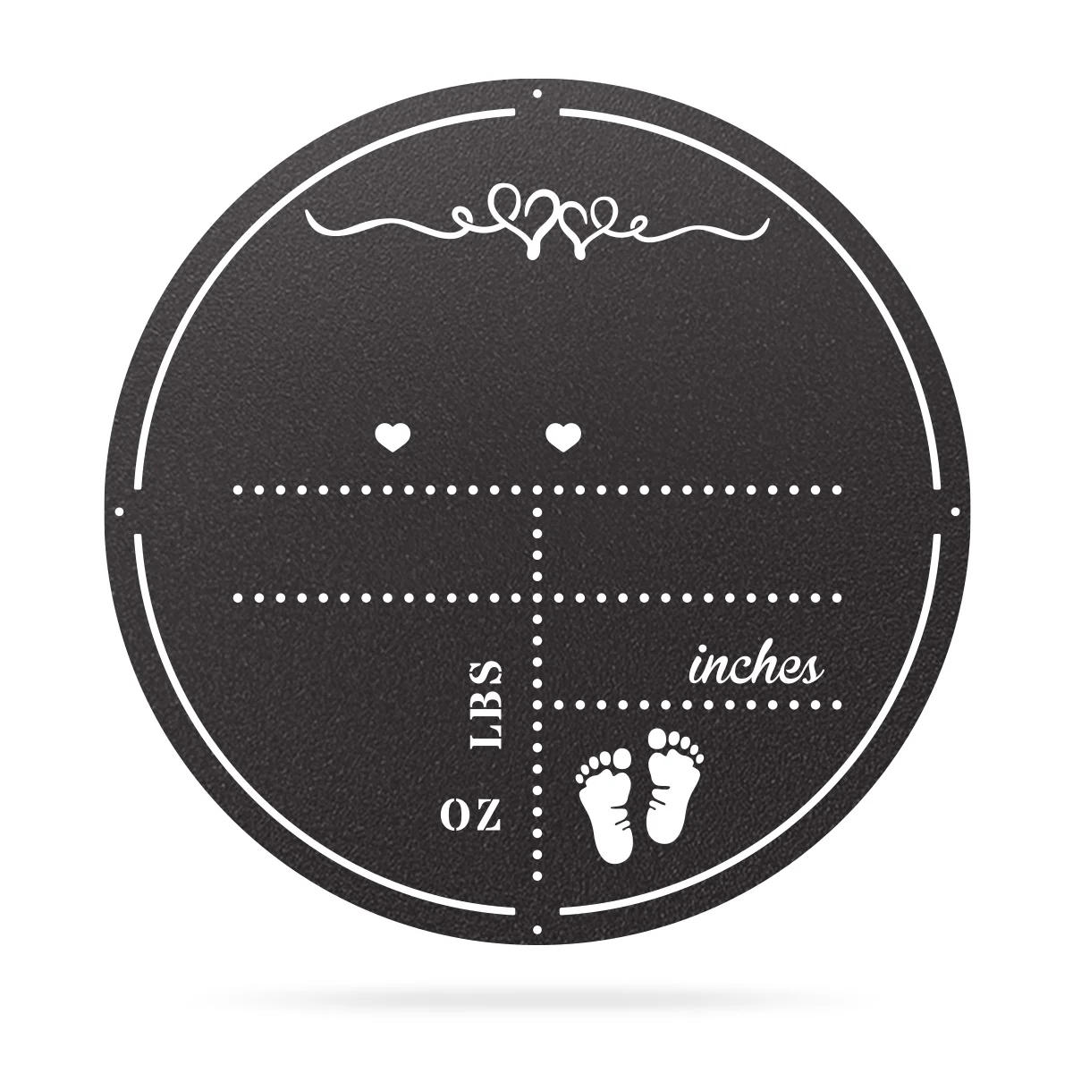 Personalized Birth Stat Announcement Wall Monogram - Image 2