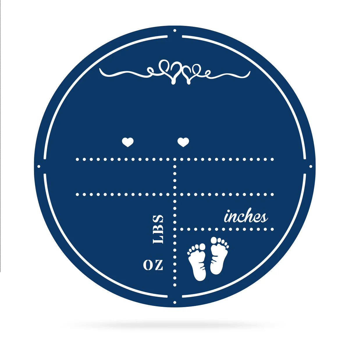 Personalized Birth Stat Announcement Wall Monogram - Image 4