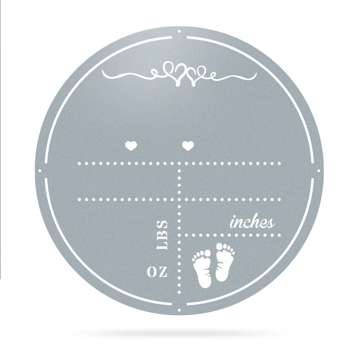 Personalized Birth Stat Announcement Wall Monogram - Image 7