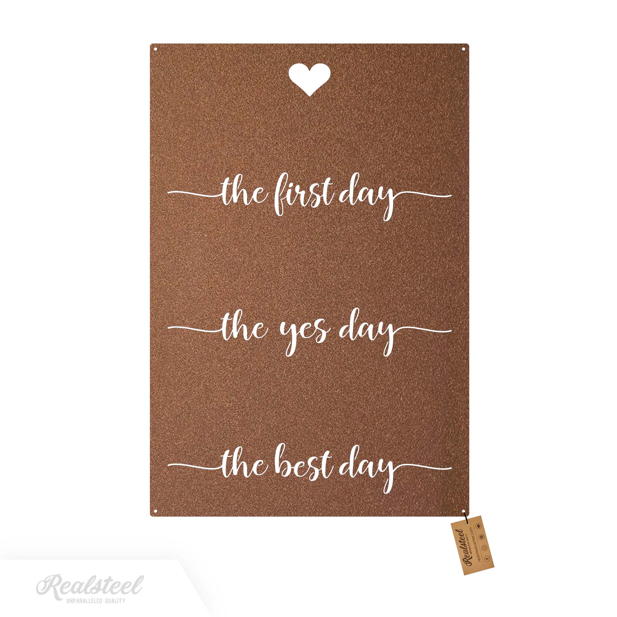 Personalized First, Yes, Best Day Metal Sign - Image 7