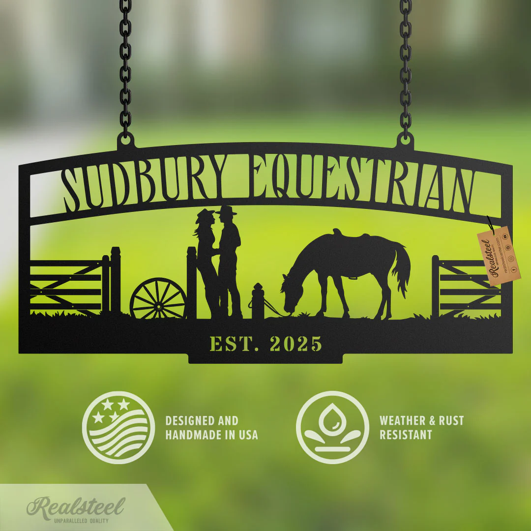Personalized Ranch Entrance Gate Sign – Custom Farm or Horse Sign - Image 2
