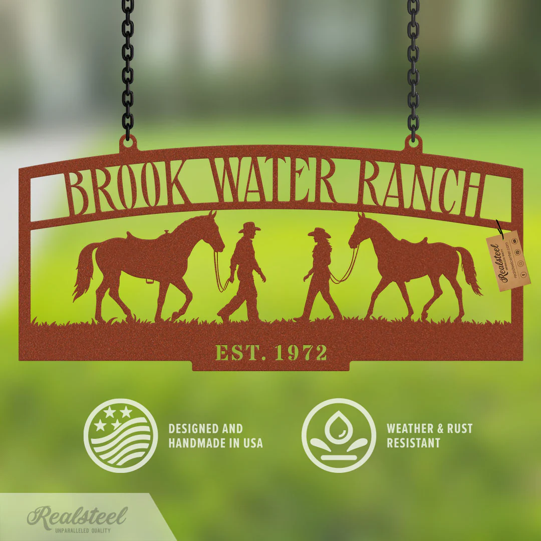 Personalized Ranch Entrance Gate Sign – Custom Farm or Horse Sign - Image 3