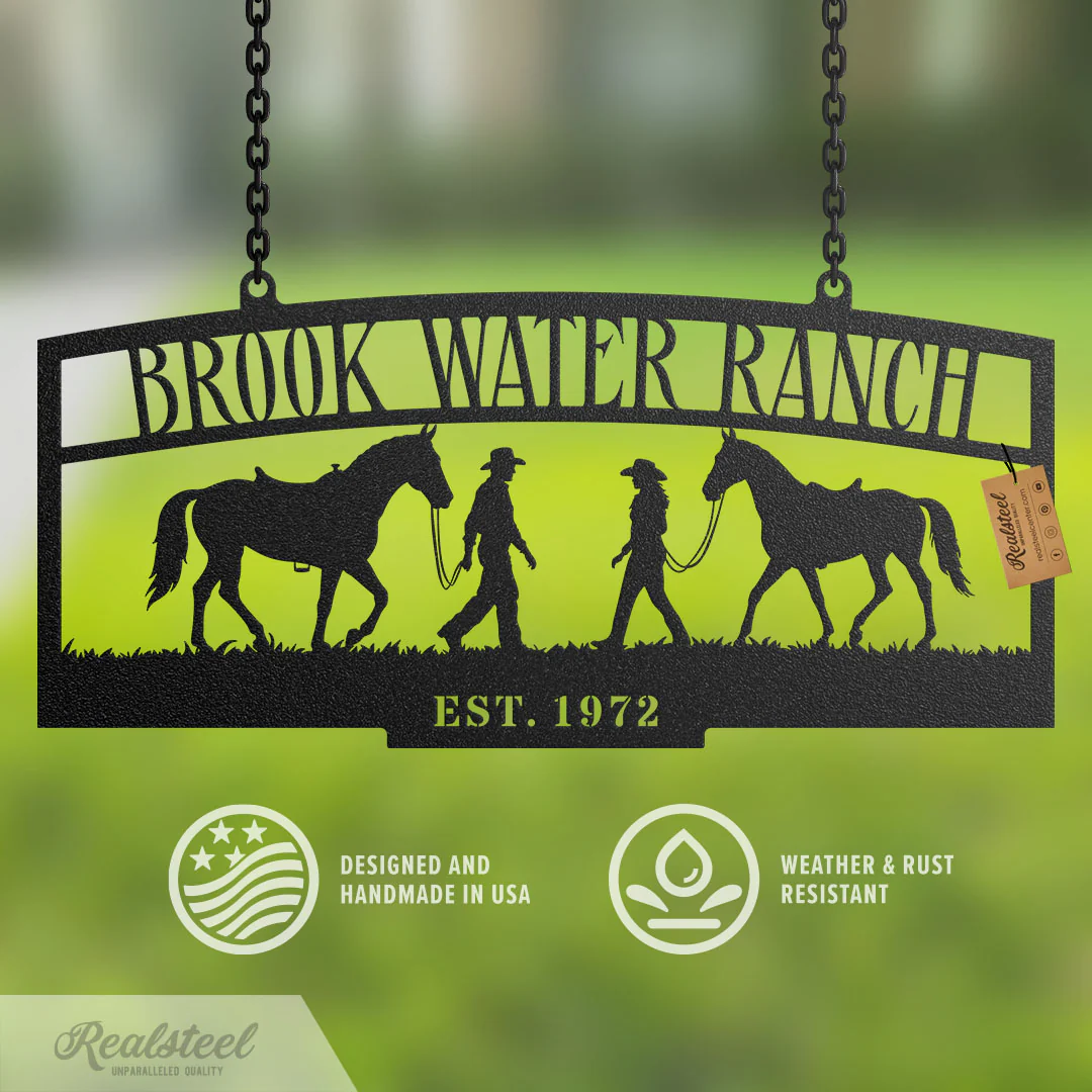 Personalized Ranch Entrance Gate Sign – Custom Farm or Horse Sign - Image 4