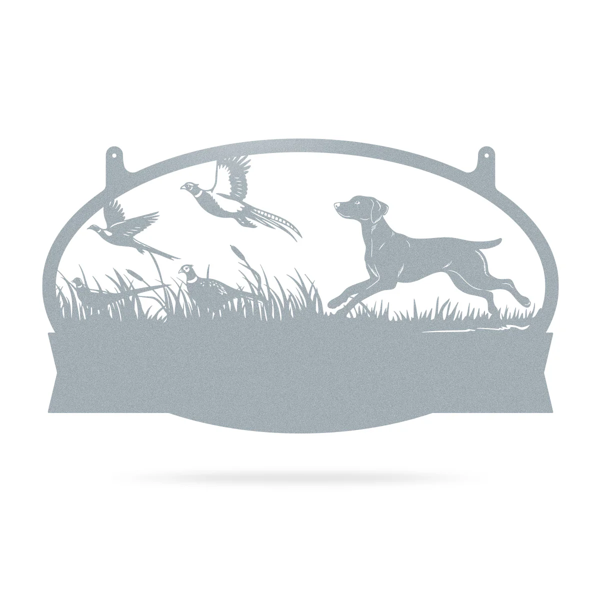 Pheasants & Dog Monogram Metal Wall Art - Image 7