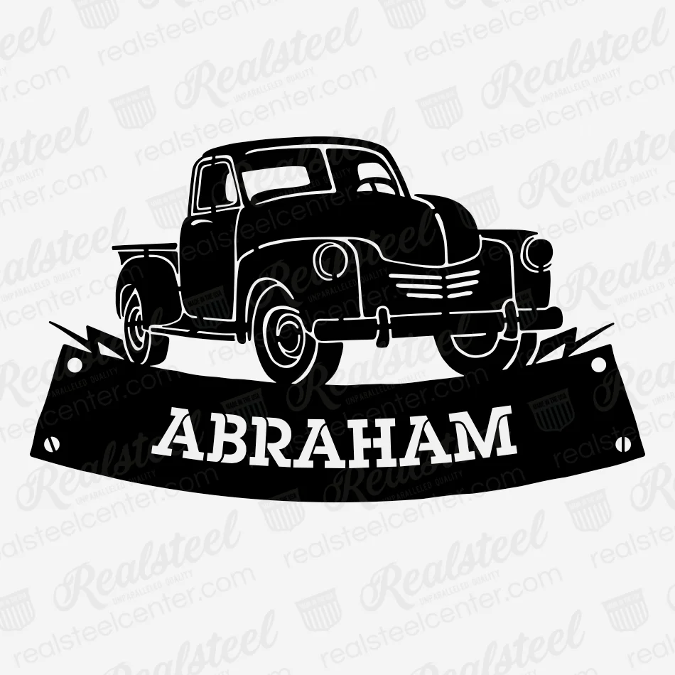 Pickup Truck Monogram – Personalized Decor for Auto Enthusiasts - Image 3