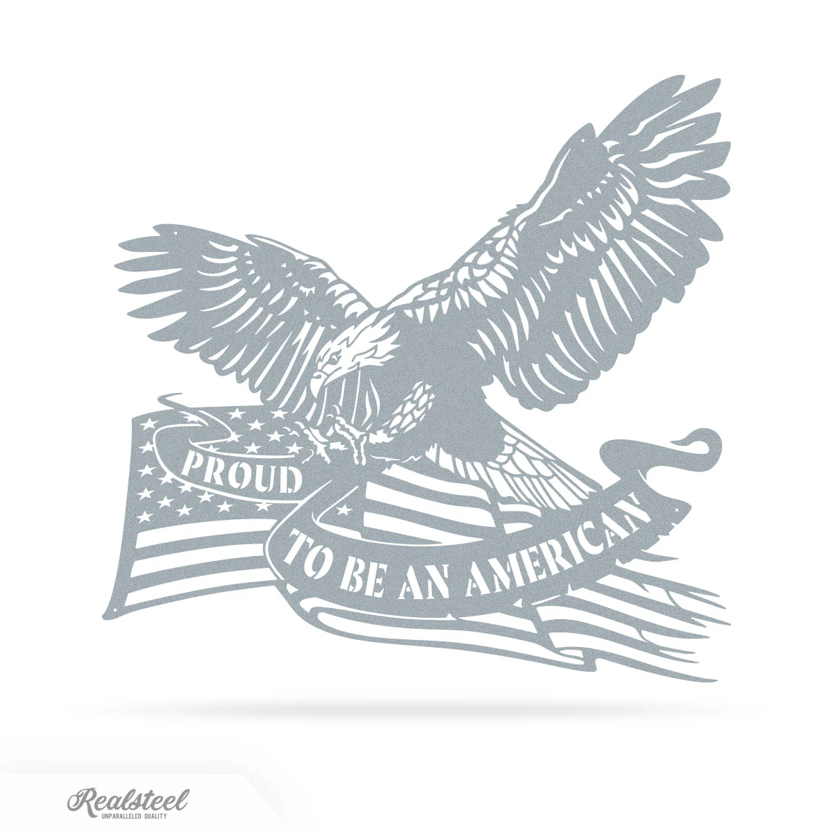 Proud To Be An American Eagle Patriotic Metal Wall Art - Image 5