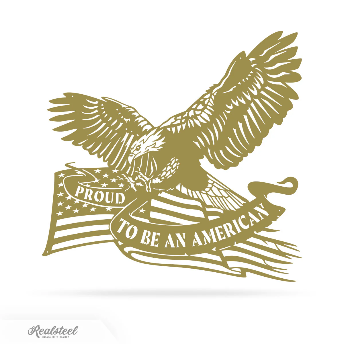 Proud To Be An American Eagle Patriotic Metal Wall Art - Image 6