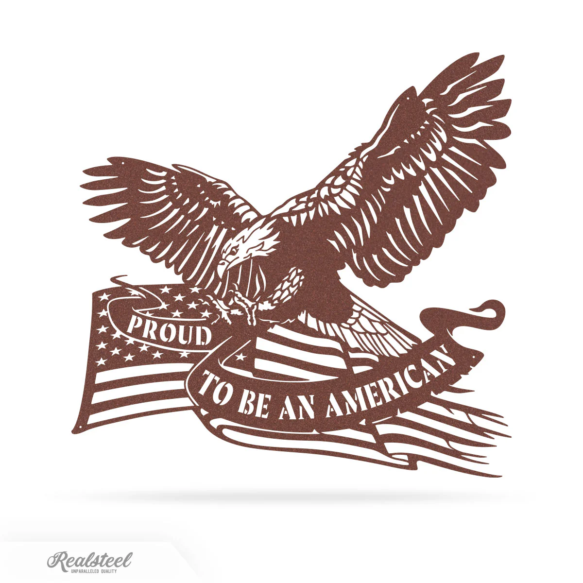 Proud To Be An American Eagle Patriotic Metal Wall Art - Image 7