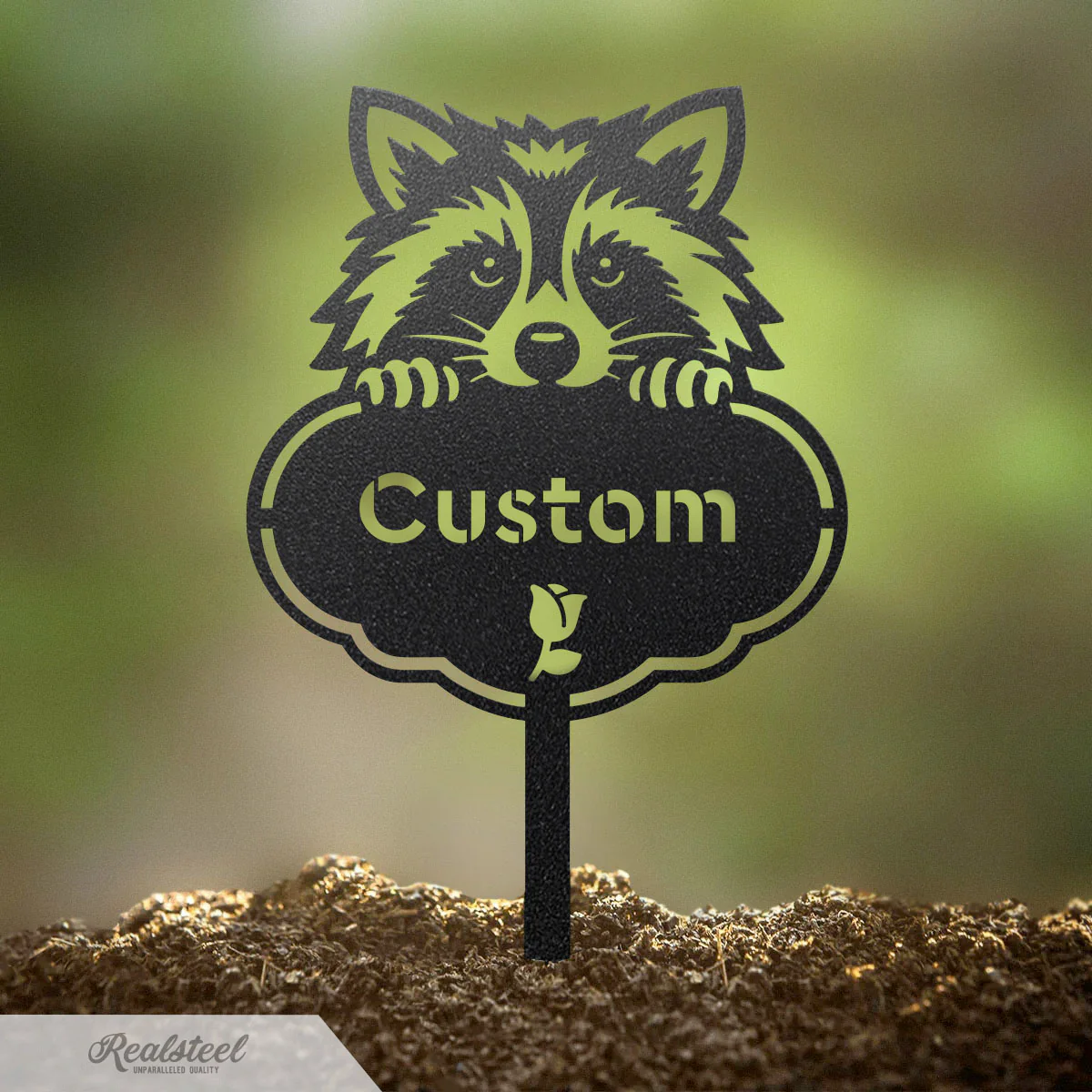 Custom Rocky the Raccoon Seed & Plant Markers - Image 4