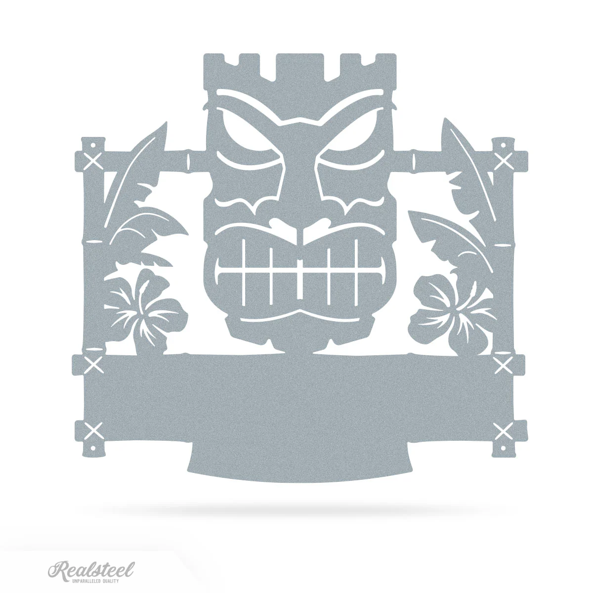 Tiki Mask Monogram β Tropical Polynesian Wall Decor - Image 4