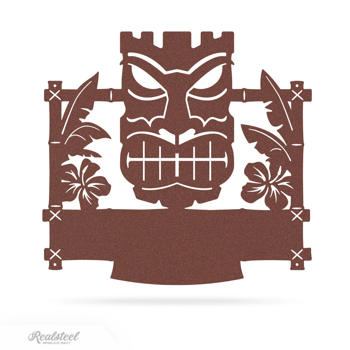 Tiki Mask Monogram β Tropical Polynesian Wall Decor - Image 6