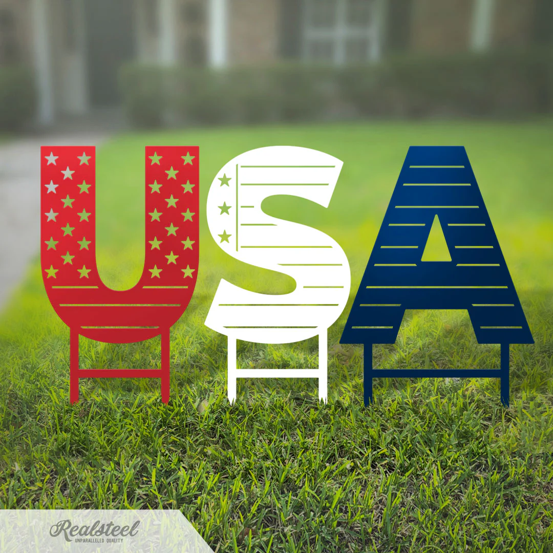USA Patriotic Yard Stakes