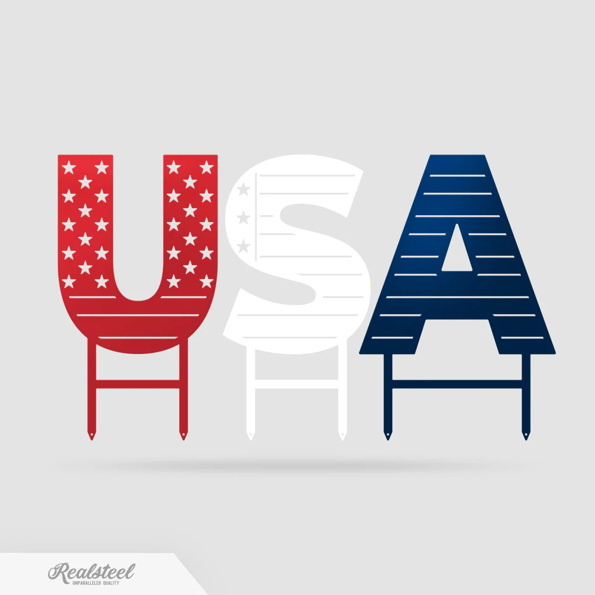 USA Patriotic Yard Stakes - Image 2
