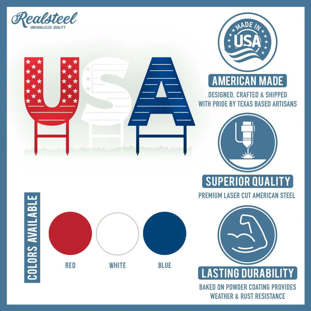 USA Patriotic Yard Stakes - Image 4