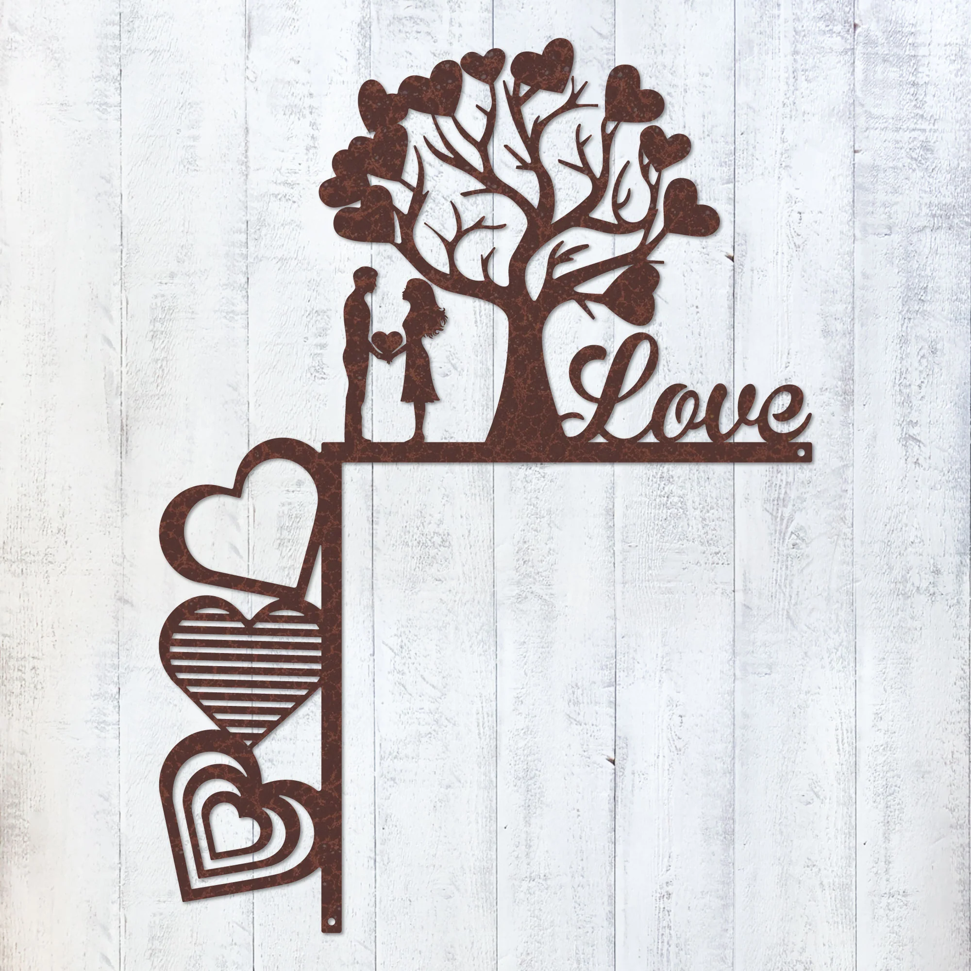 Valentine’s Day Metal Door Corner Piece - Love Tree Design - Image 10