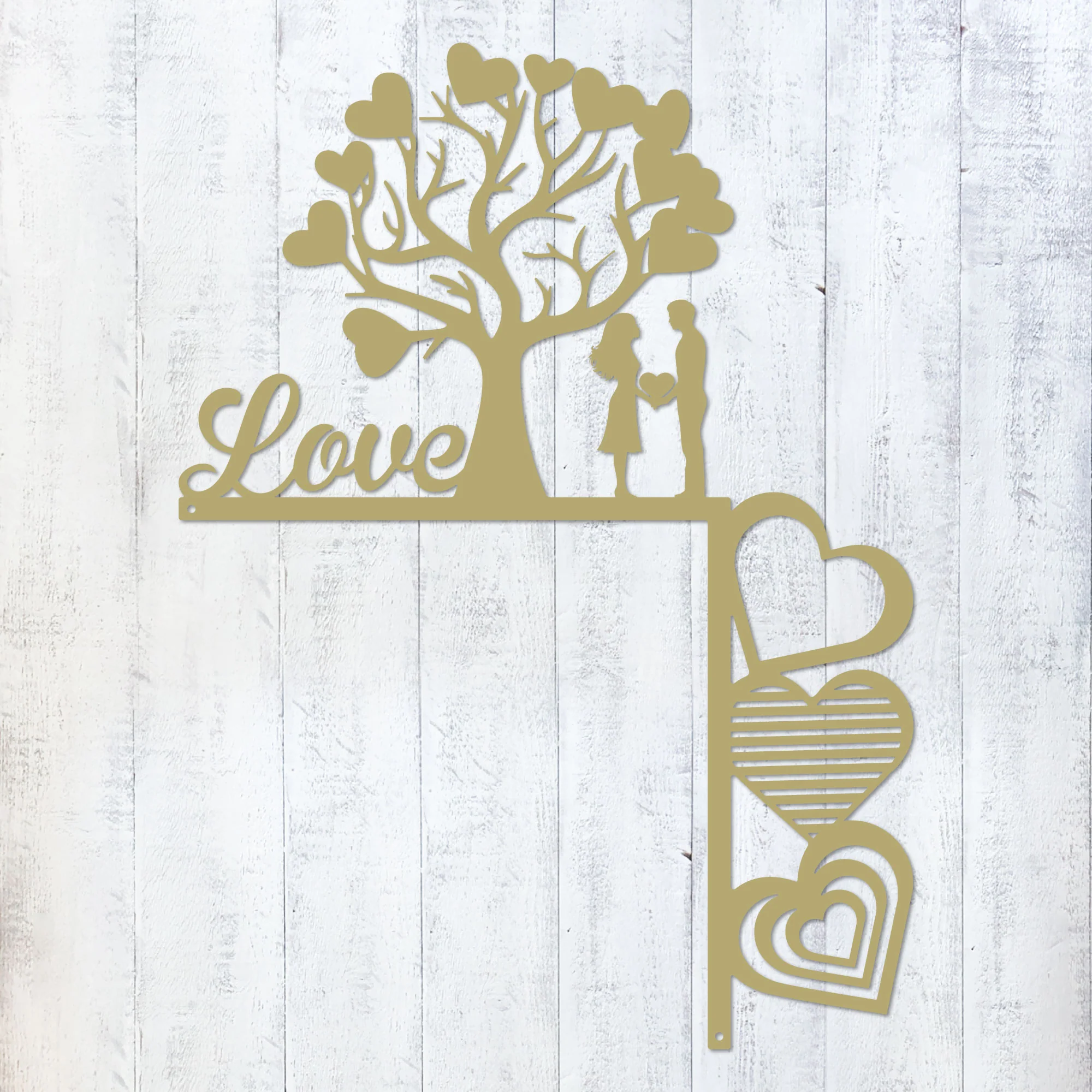 Valentine’s Day Metal Door Corner Piece - Love Tree Design - Image 12