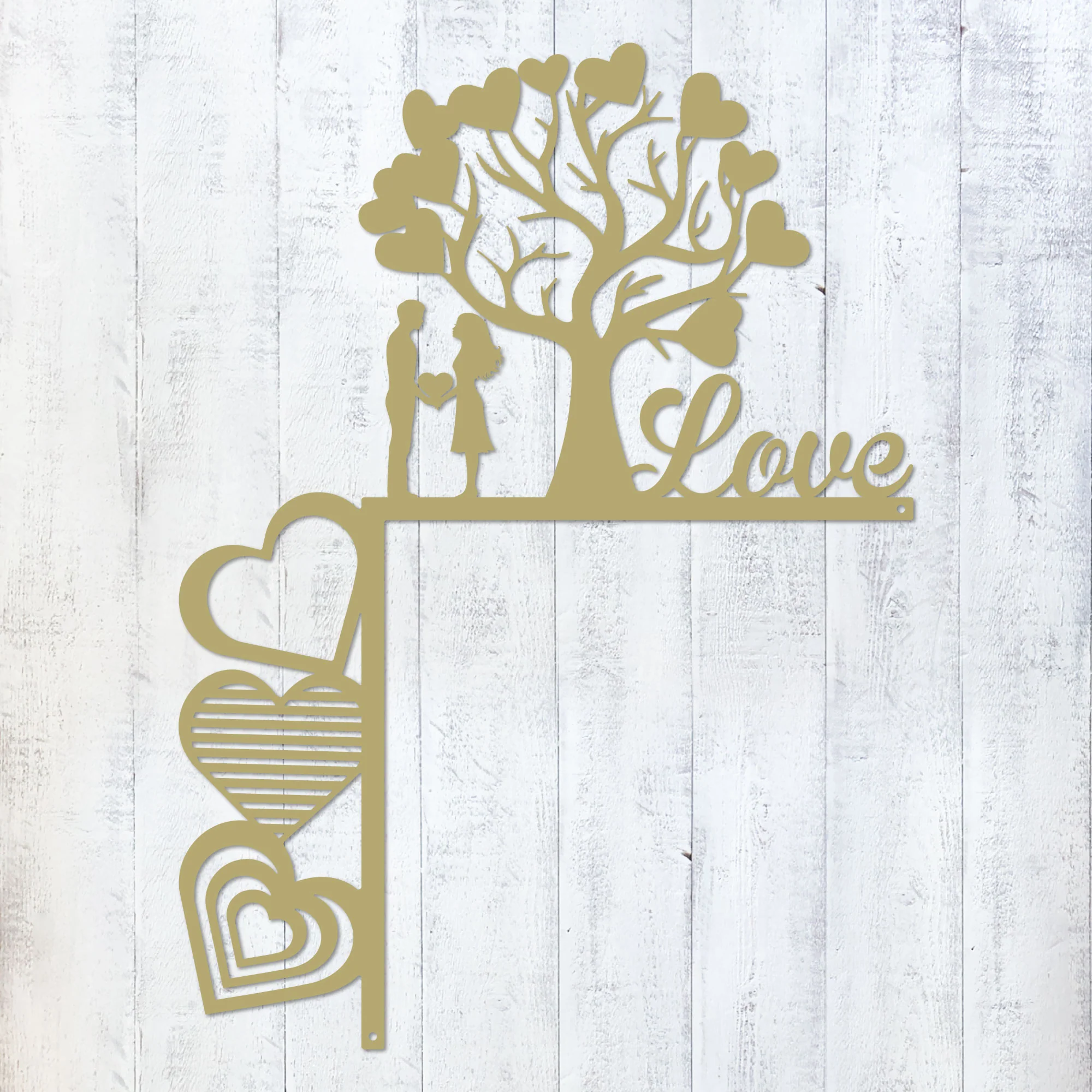 Valentine’s Day Metal Door Corner Piece - Love Tree Design - Image 13