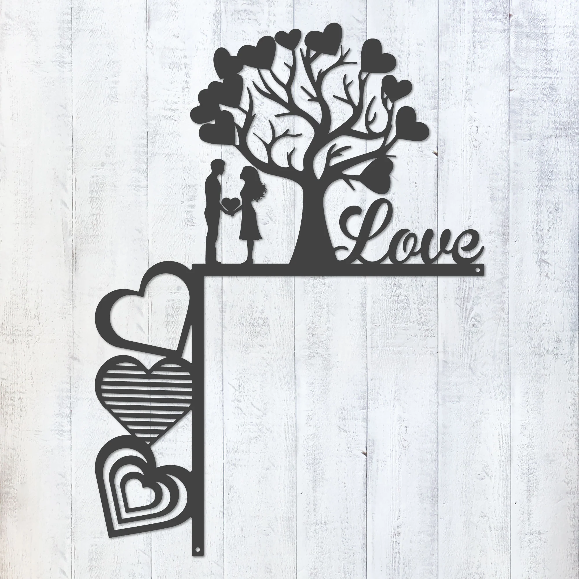 Valentine’s Day Metal Door Corner Piece - Love Tree Design - Image 6