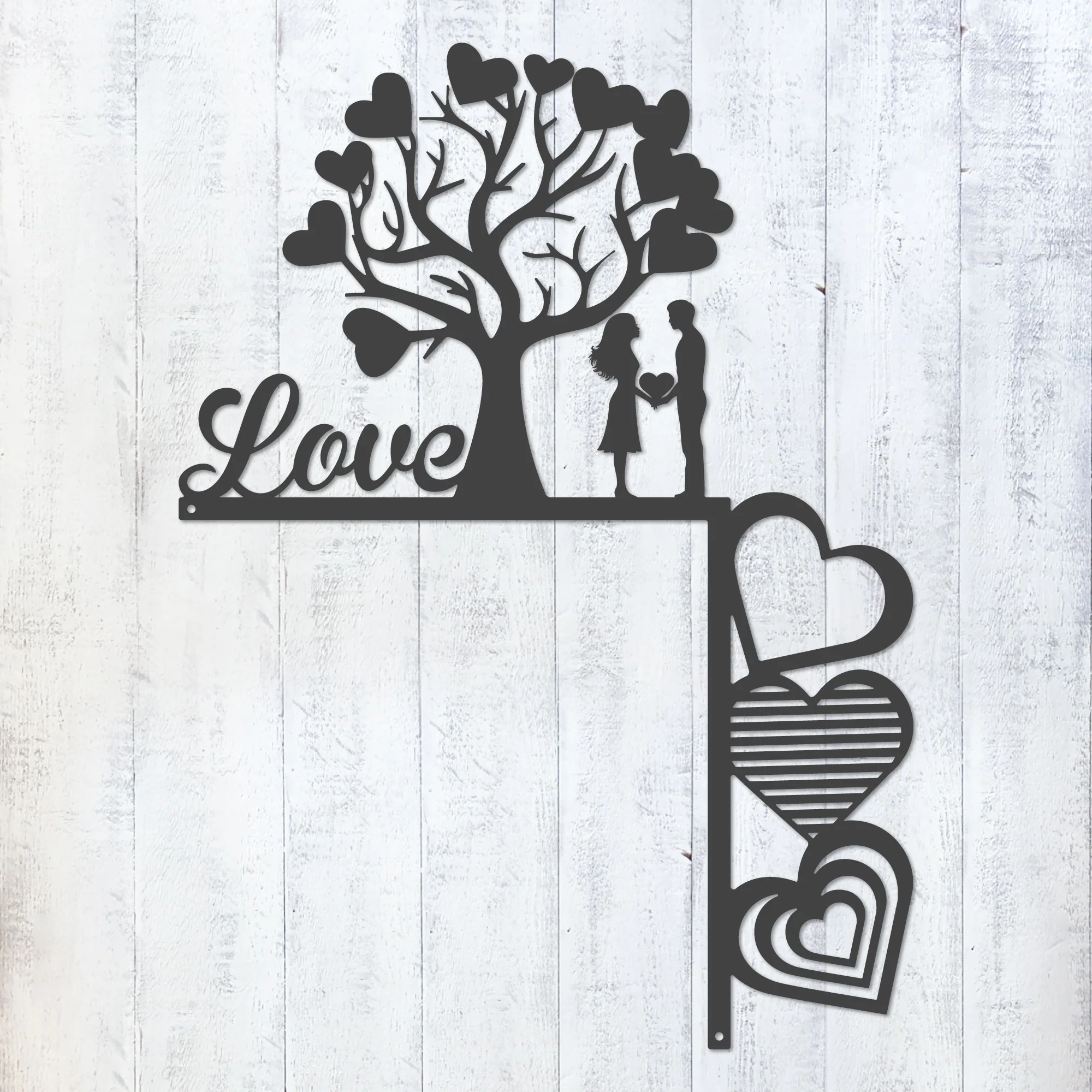 Valentine’s Day Metal Door Corner Piece - Love Tree Design - Image 7