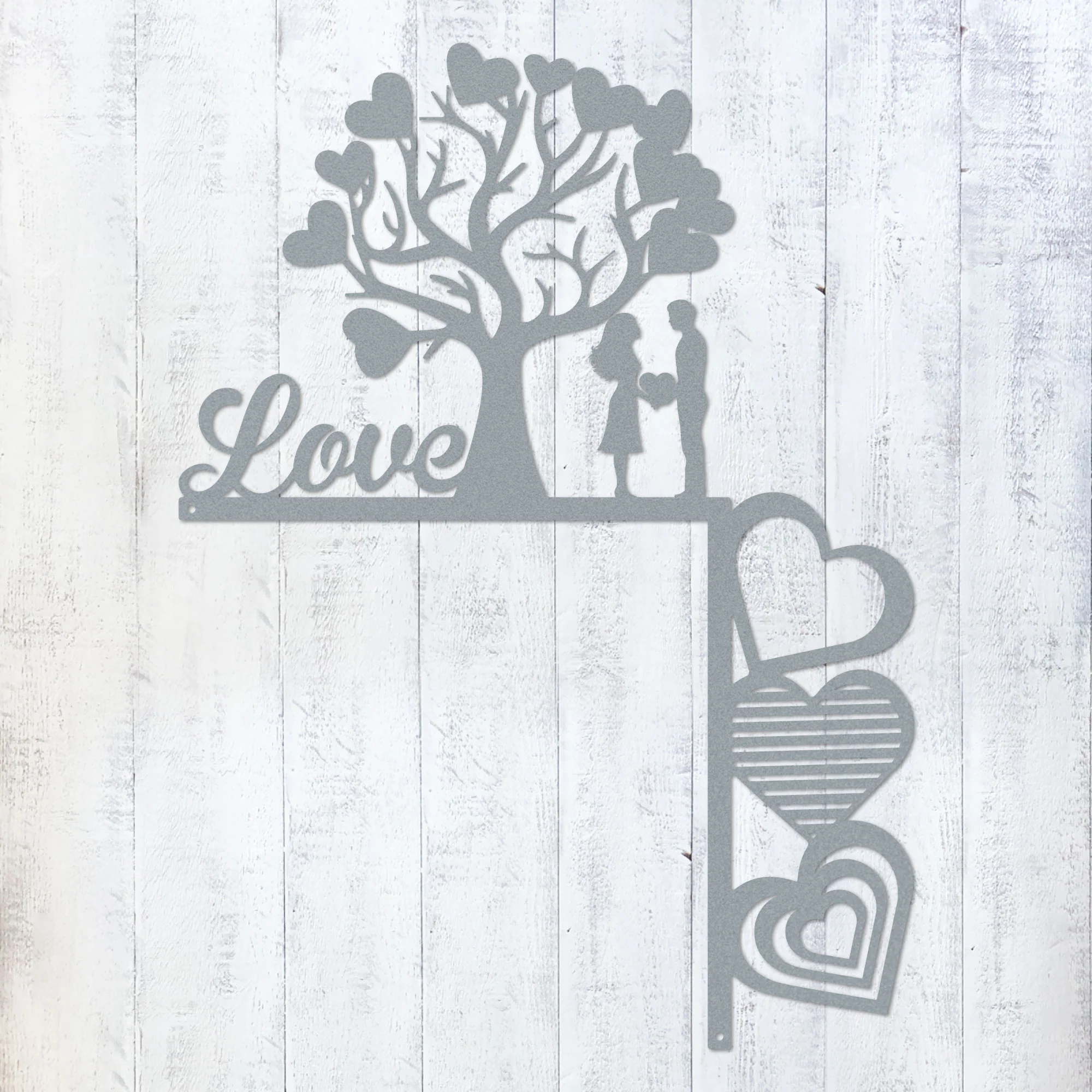 Valentine’s Day Metal Door Corner Piece - Love Tree Design - Image 9