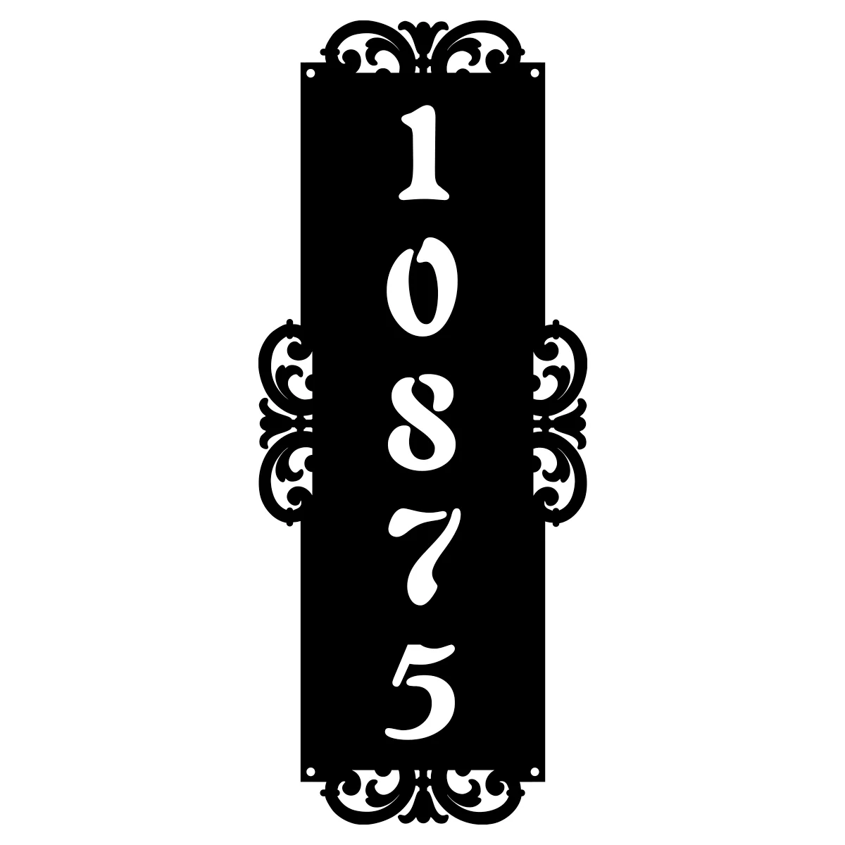Fancy-Vertical Number Monogram - Image 5
