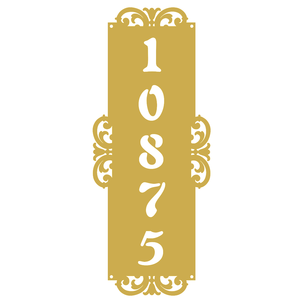 Fancy-Vertical Number Monogram - Image 8