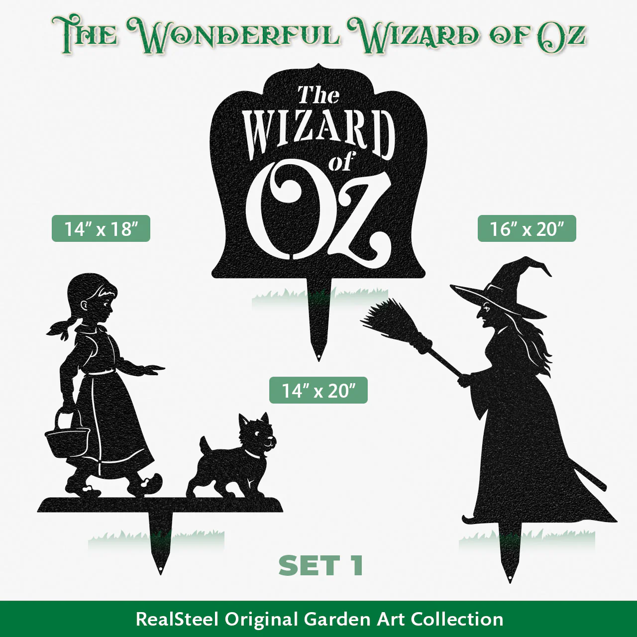 Wizard of Oz Garden Art Stakes - Set 1 - Image 5